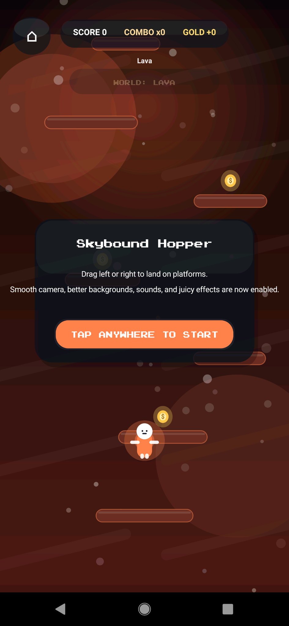 Skybound Hopper ready screen